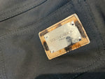 Dolce & Gabbana black metal plate straight-leg pants I 38 UK 6 US 2 XS ladies