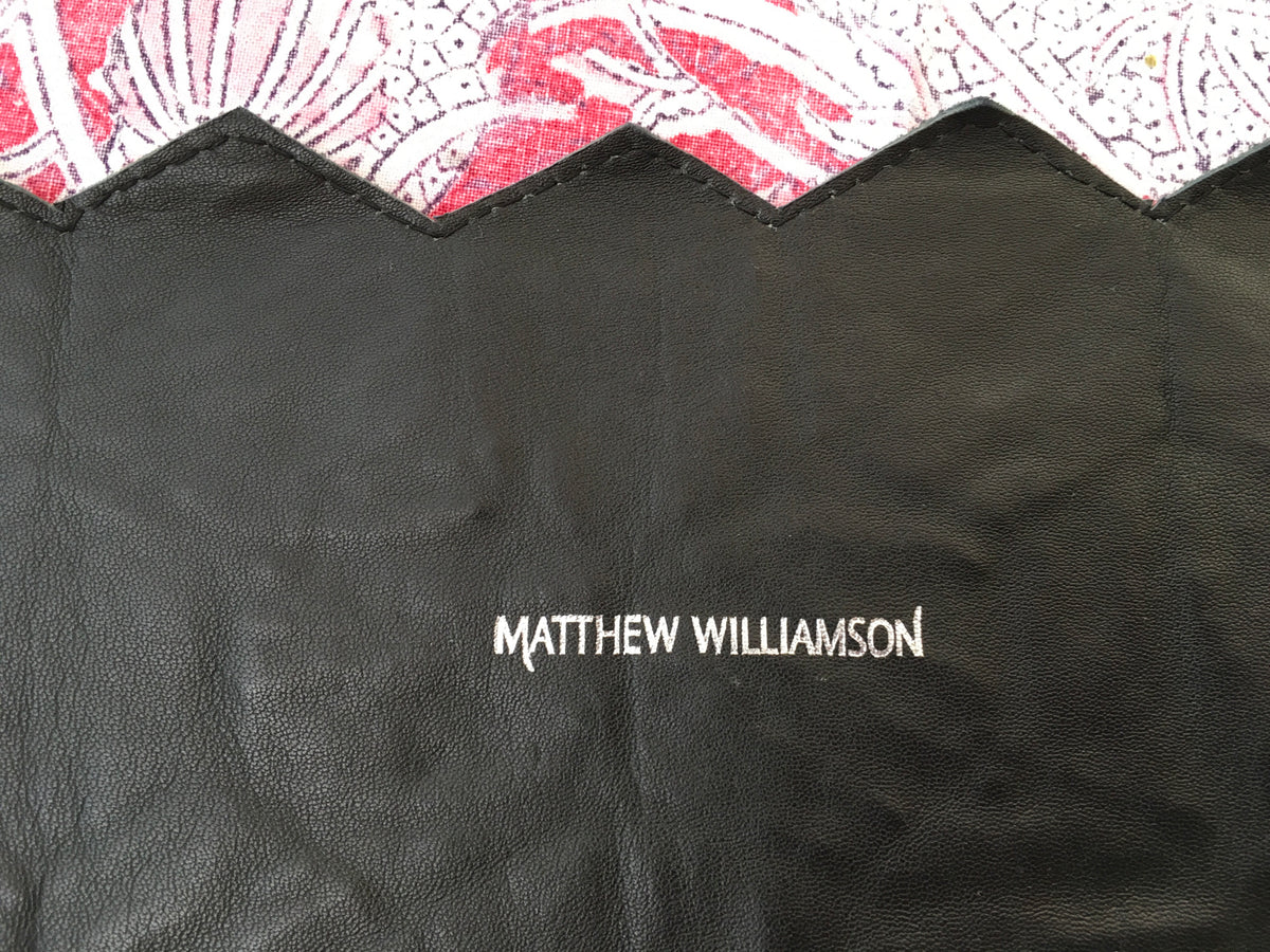 Matthew Williamson Leather Beaded Wide Belt  Ladies