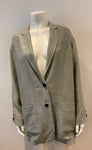 JOSEPH Women's Grey Linen Oversized Blazer Size F 38 UK 10 US 8 ladies