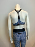 THE UPSIDE Blue Shimoda printed stretch-jersey Leggings +Top Set Size Small US 6 ladies