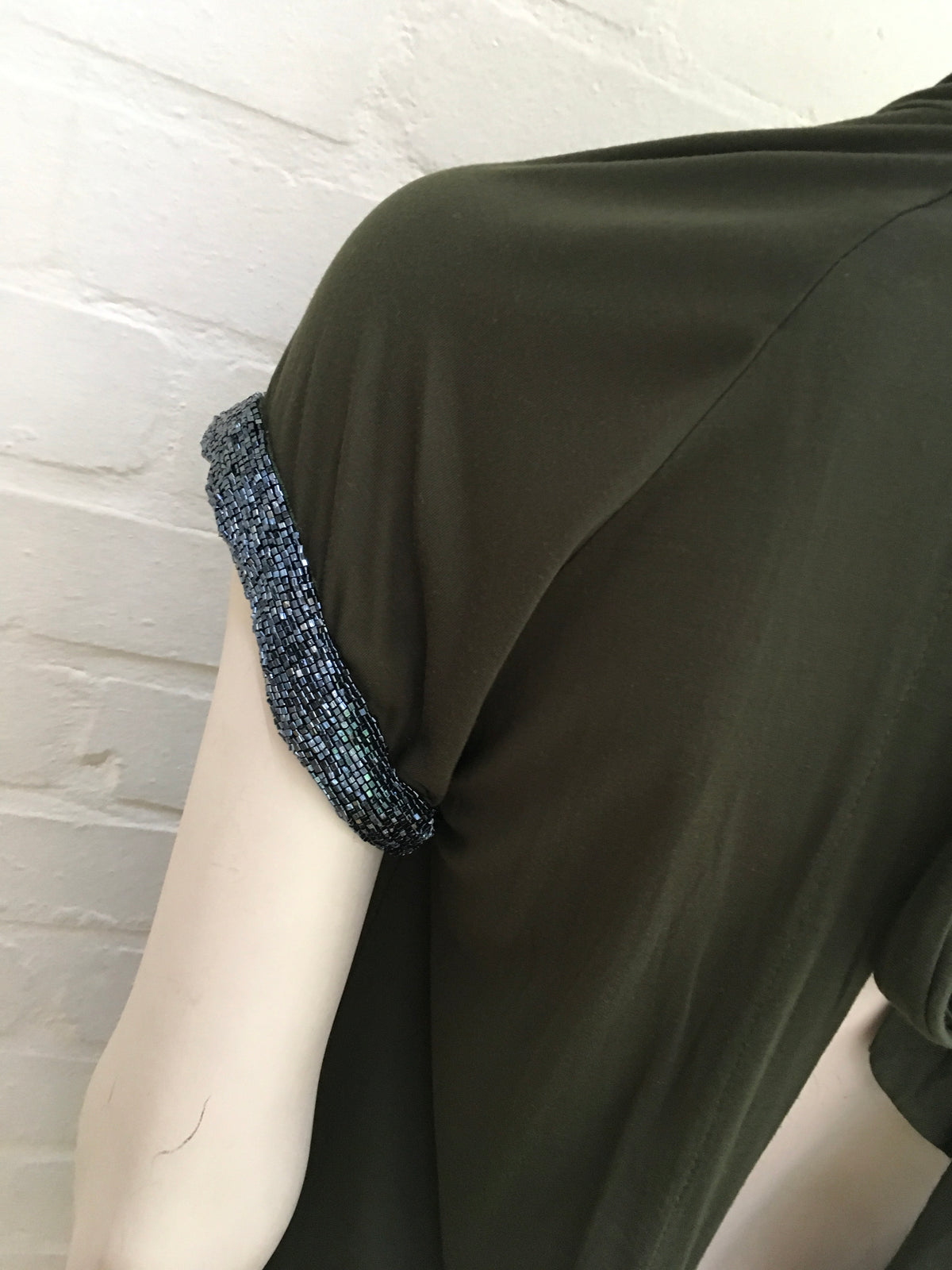 PINKO Backless Khaki Amazing Top Ladies