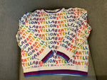 Stella McCartney KIDS Girls' COTTON Stellabration Rainbow Sweatshirt 10 years children