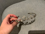 Halo & Co. headband silver flower ladies