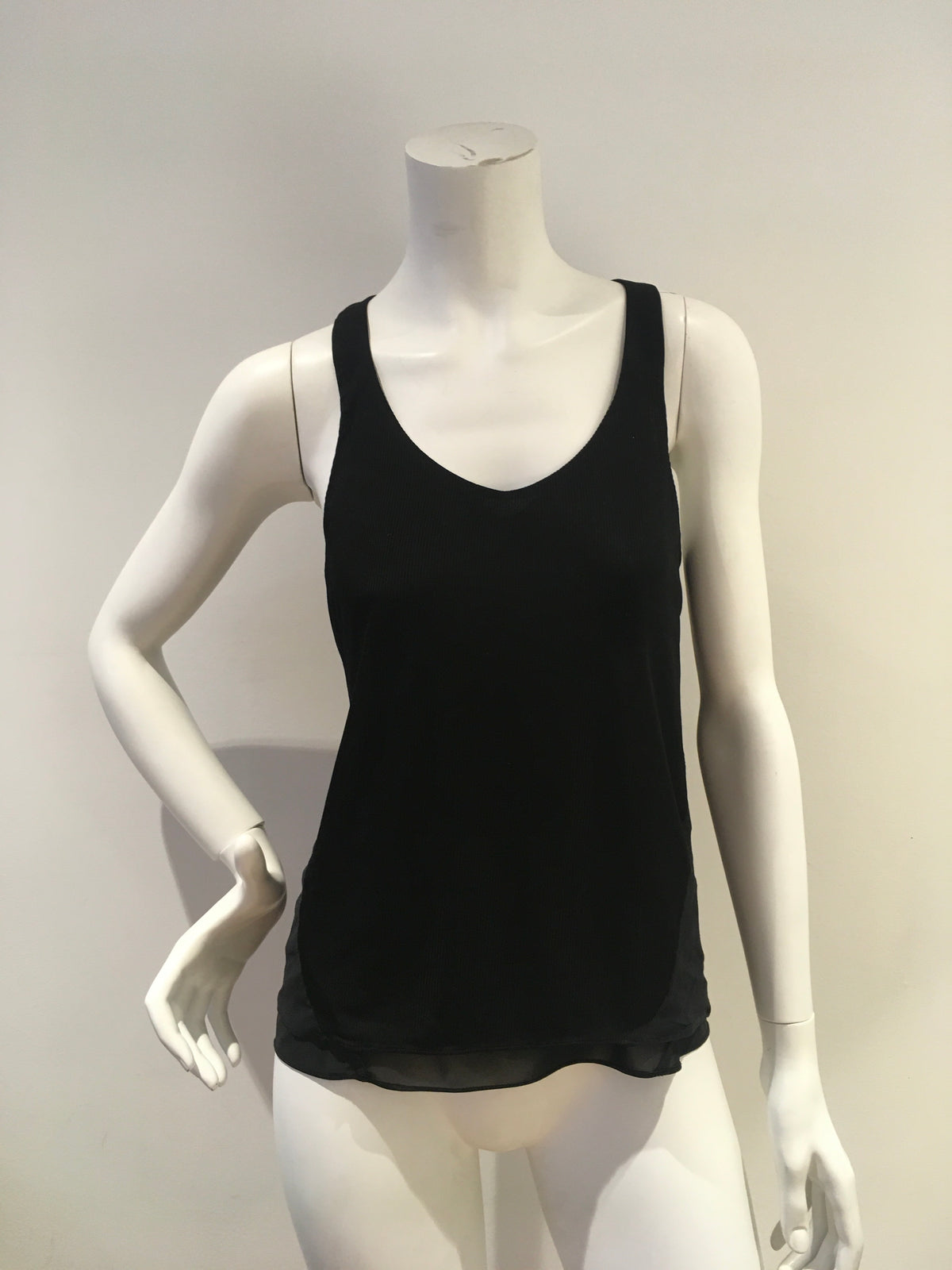 rag & bone New York Black Tank Top Bleach Size M Medium ladies