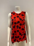 Stella McCartney Red Black Polka Dots Top T shirt Size I 40 UK 8 US 6 S small ladies