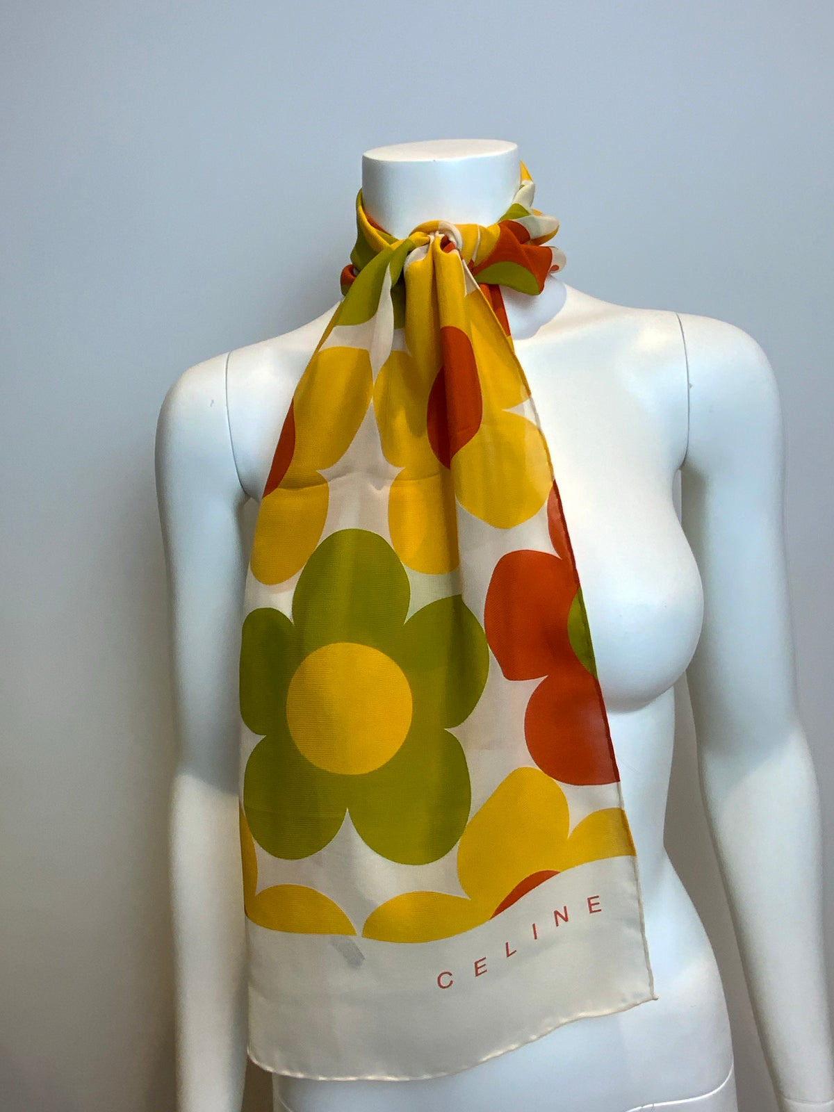 CÉLINE Celine Vintage Michael Kors Era Silk Scarf ladies