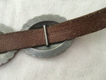 Ralph Lauren Denim & Supply Concho Leather Belt Size M Medium Ladies