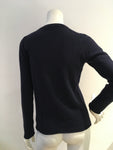 J Crew Navy Blue Cashmere Knit Sweater Jumper Size M medium ladies