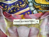 MARY KATRANTZOU Runaway Pencils Printed Short Sleeve T-shirt Size M medium ladies