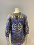 Camilla Women's Blue All A Dream Silk Embellished Top Blouse Size XS ladies