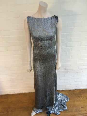 victoria beckham metallic dress Victoria Beckham metallic pattern shirt dress size 38