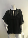 Talie nk silk lace trim tunic Size F 40 UK 12 US 8