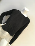 COS Layered Black Blouse Size S small ladies
