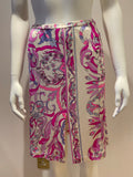 EMILIO PUCCI I 40 UK 8 US 6 S Small SILK Pink Absract Print 2005 Iconic Skirt