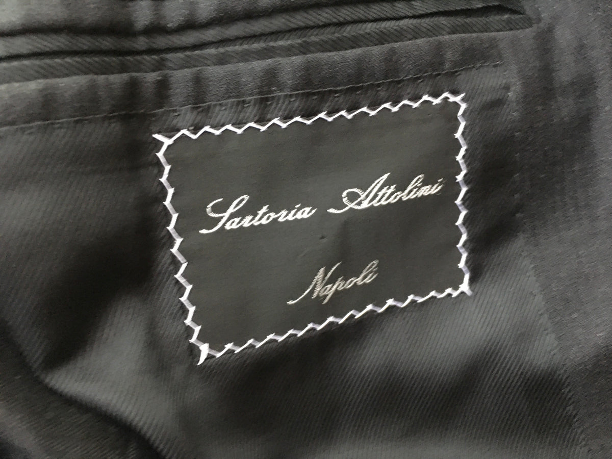 SARTORIA ATTOLINI NAPOLI Wool Suit Mens Size I 50 US 40 Men