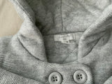 purebaby knit wool & cotton jacket - pale grey melange 0-3 month children