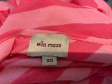 Ella Moss Stripped Prima Cotton Pink Summer Skirt Size XS ladies