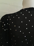 MAGDA BUTRYM Dresden metallic polka-dot silk-blend blouse top Ladies