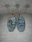 GUCCI Princetown Flora Print Mules Flats Size 37.5 UK 4.5 US 7.5 ladies