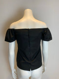 Razan Alazzouni Cotton Runaway Off The Shoulder Puff Sleeve Top F 32 US 0 UK 4 ladies