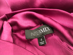 INTERMIX Alma Fuchsia Silk Charmeuse Blouse Size US 4 UK 8 S SMALL ladies