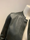 MASSIMO DUTTI Leather JACKET SIZE XS ladies