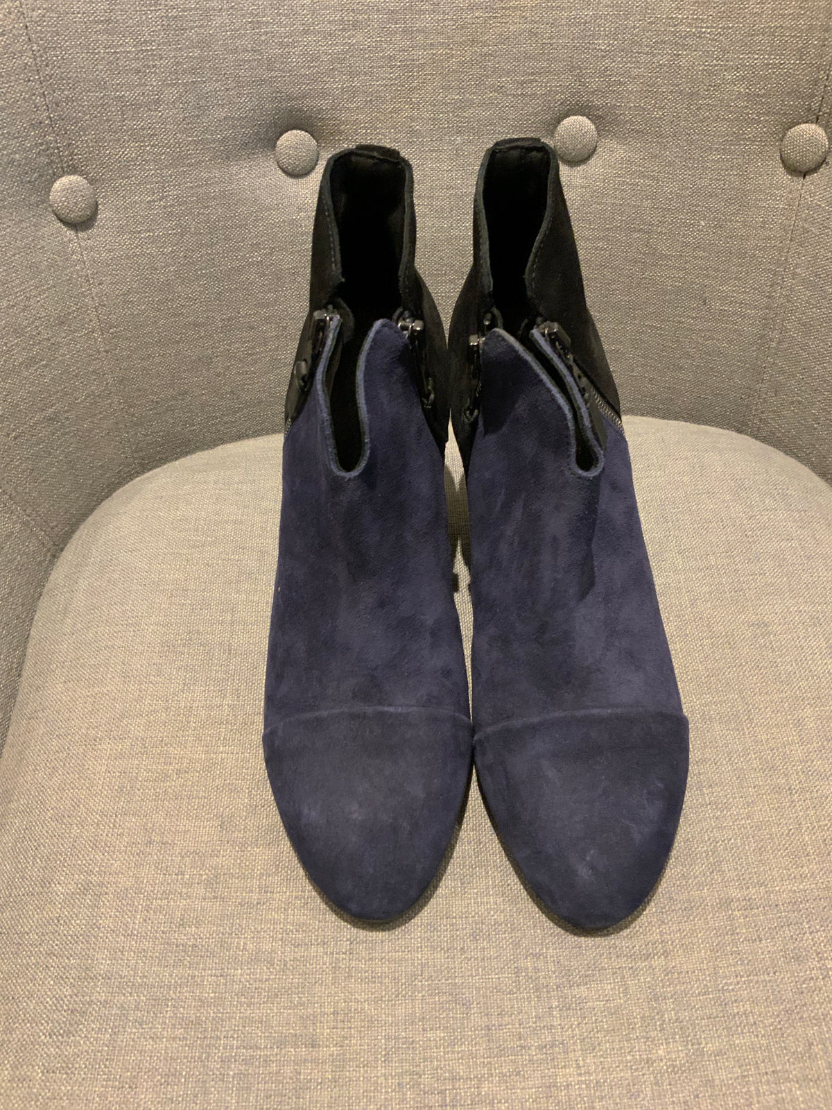 Rag & Bone Margot Suede Ankle Boots In Blue Navy Size 41 US 11 UK 8 ladies