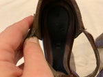 MARNI Patent Leather T-Strap Sandals Shoes Size 39 US 9 UK 6 ladies