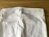 PAIGE Hoxton Ankle Skinny: Ultra White Jeans Denim Size 26 Ladies