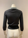 MOST WANTED PRADA  THIN KNIT CROPPED SWEATER JUMPER CASHMERE & SILK SIZE 42 ladies