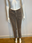 Beige Armani Jeans Velvet Straight Leg Jeans Size 30 ladies