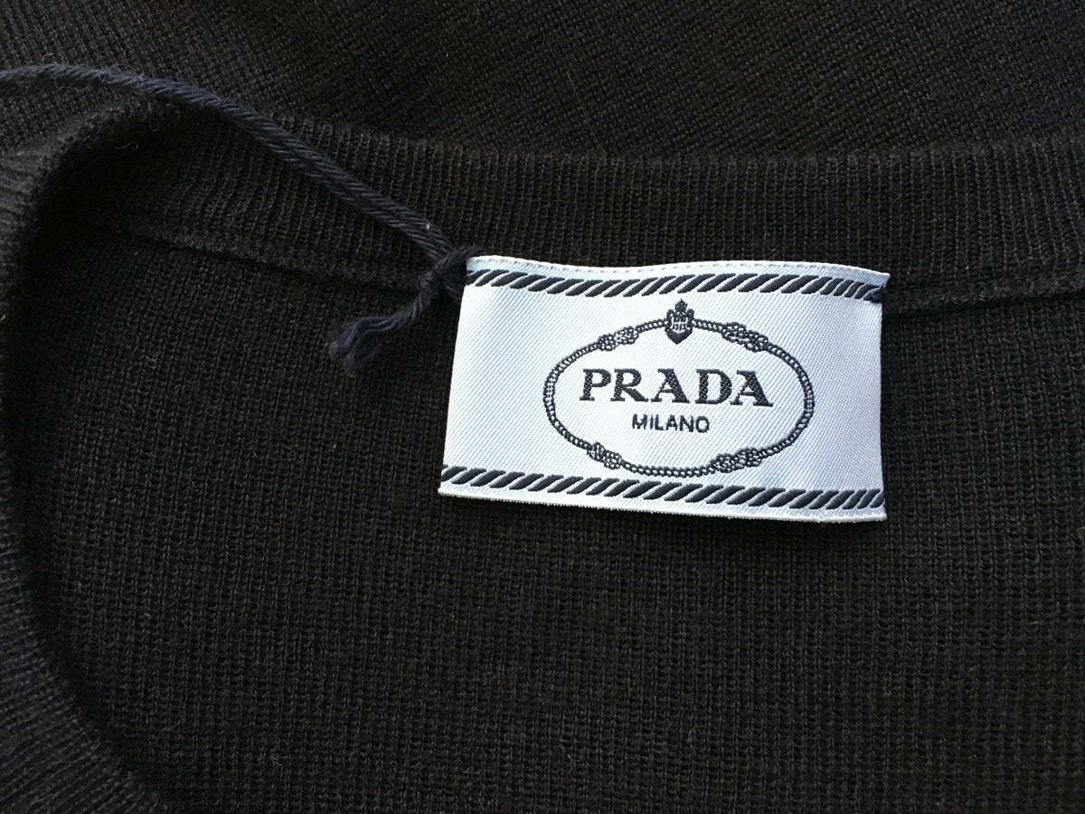 Prada Cashmere and silk-blend sweater pullover jumper I 42 UK 10 US 6 ladies