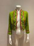 RALPH LAUREN Linen Embroidered Trim Blazer Size US 2 UK 6 XS ladies