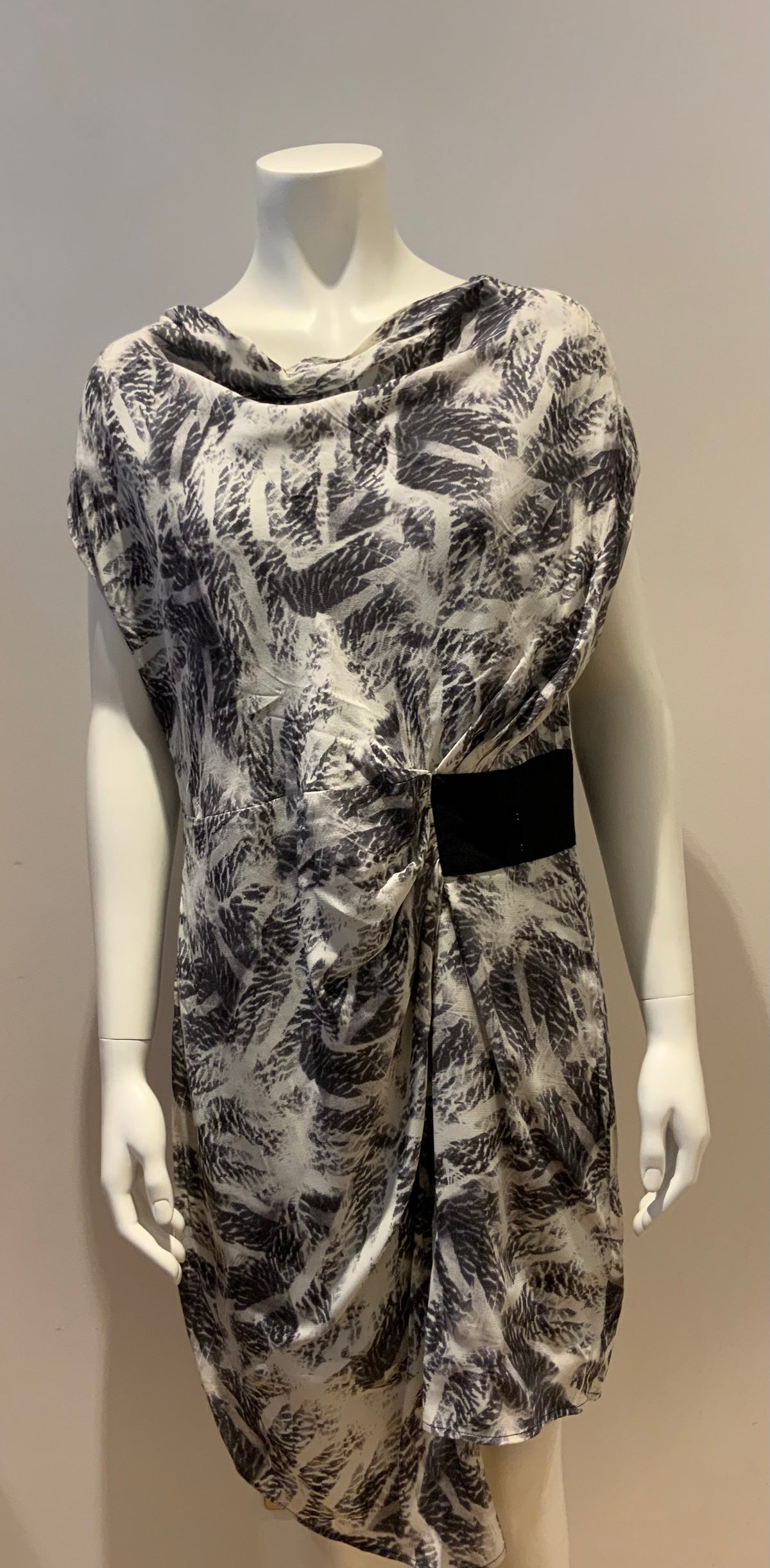 MINT VELVET Indra Print Cowl Neck Dress UK 14 ladies