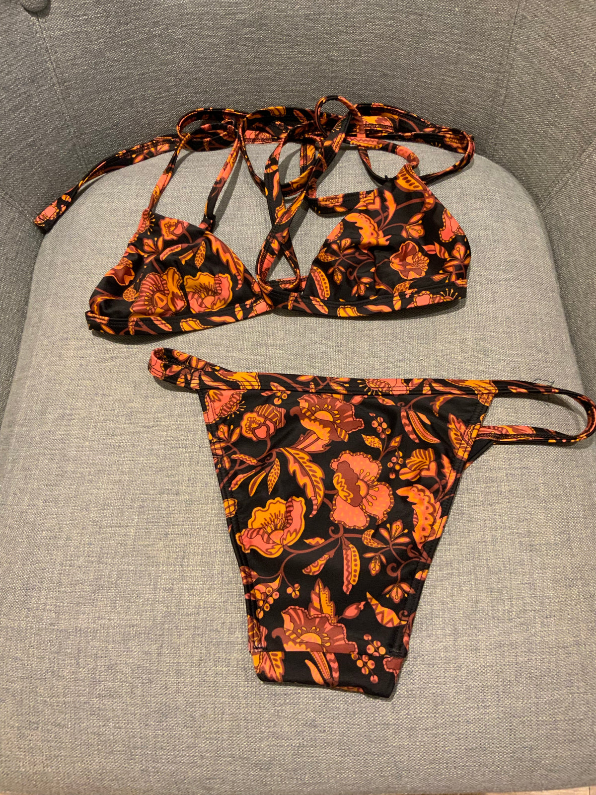 Matteau Hibiscus Matteau Floral bikini set size 1 US 2 EU 34 XS ladies