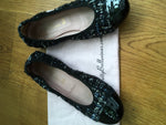 Pretty Ballerinas - Shirley Flat Tweed Cap Toe Shoes 36 UK 3 US 6 Ladies