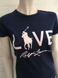 Ralph Lauren Pink Pony Love Graphic T-Shirt Ladies