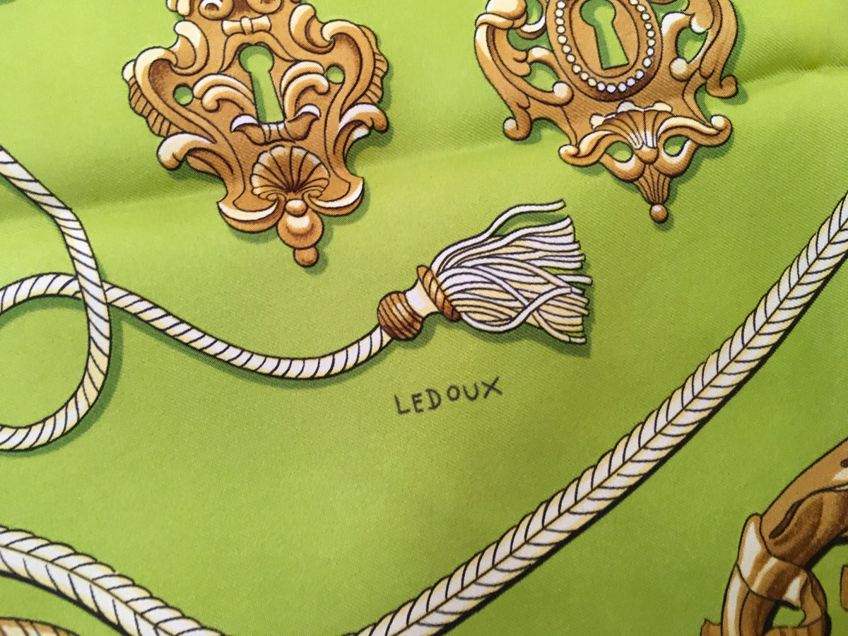 Hermès HERMES SCARF Sésame Design Philippe Ledoux in 1969 Vintage Ladies