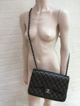 CHANEL Lambskin Jumbo Double Flap Quilted Bag Handbag ladies