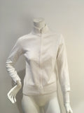 McKenzy White Knit Cardigan Size M medium ladies