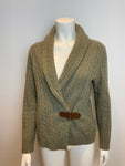 Ralph Lauren Lauren Cable Knit Wool & Rabbit Hair Cardigan Size L large ladies