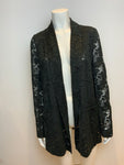 JASMINE DI MILO BLACK LACE BLAZER SIZE UK 14 US 10 EU 42 ladies