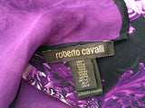 Roberto Cavalli RUNAWAY LARGE PAROTS PRINT SILK SCARF SHAWL AMAZING ladies