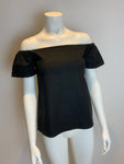 Razan Alazzouni Cotton Runaway Off The Shoulder Puff Sleeve Top F 32 US 0 UK 4 ladies