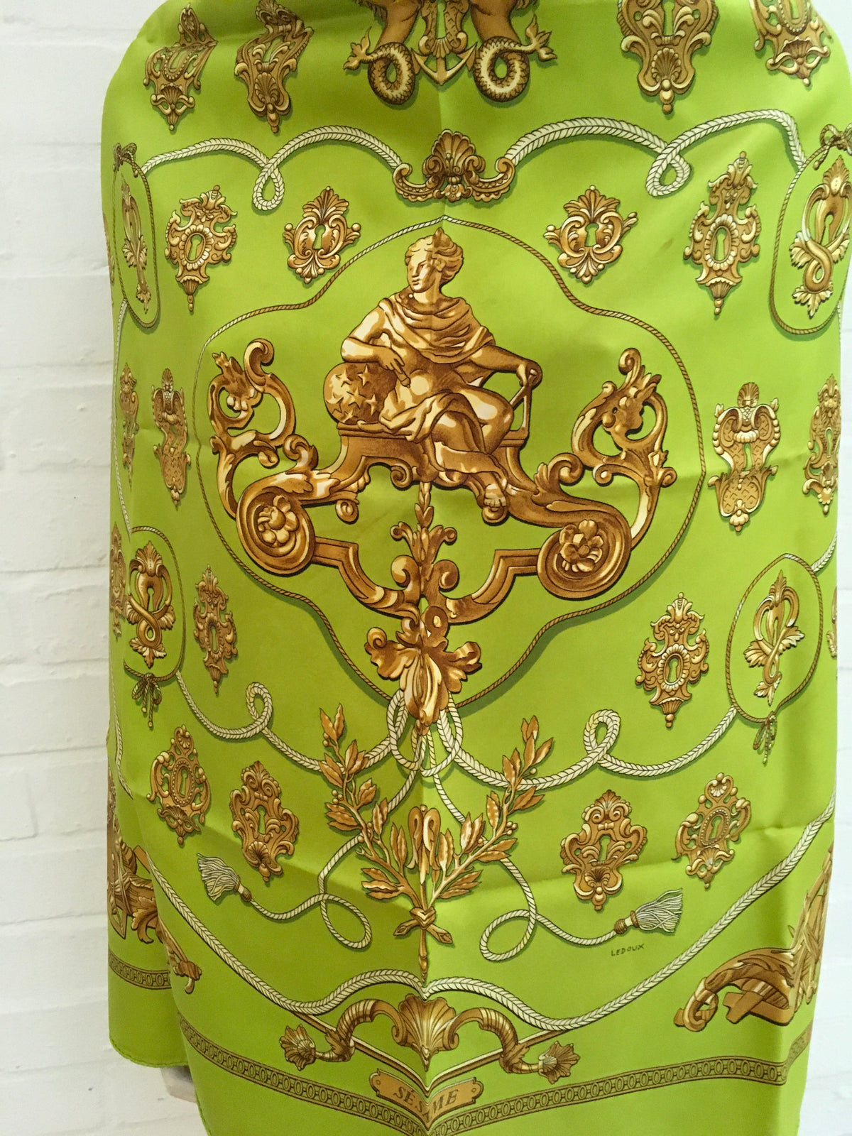 Hermès HERMES SCARF Sésame Design Philippe Ledoux in 1969 Vintage Ladies
