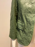 Zadig & Voltaire's Verys Crinkle Leather Green Jacket Size F 34 UK 6 US 2 XS ladies