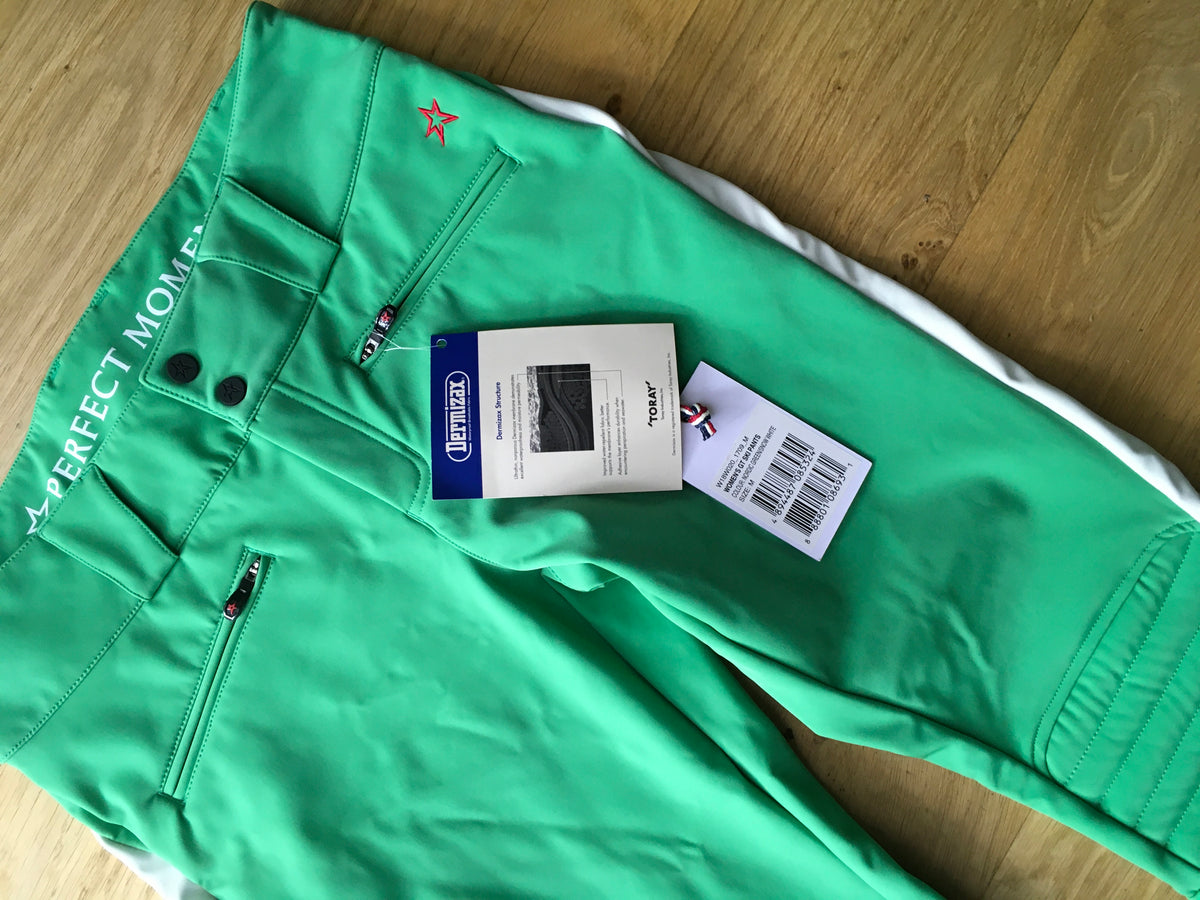PERFECT MOMENT GT AURORA SKI PANTS TROUSERS NORDIC GREEN SIZE M MEDIUM Ladies