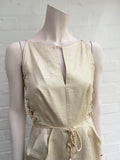 Badgley Mischka Gold Vintage 90s Special Dress Ladies