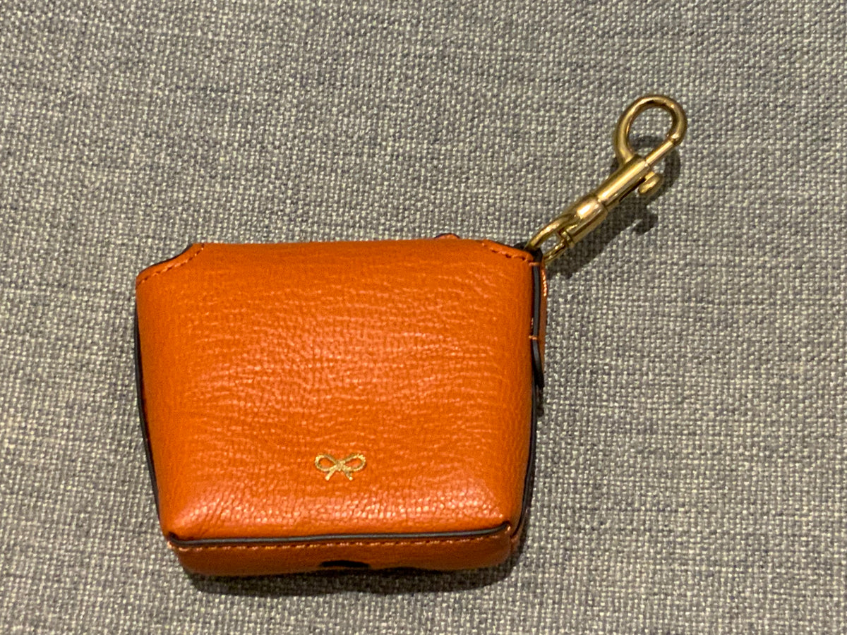 Anya Hindmarch 2022 Tiger textured-leather AirPods case ladies
