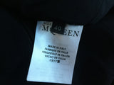 Alexander McQueen Black Drape Satin Peplum Top I 40 UK 8 US 4 S Small Ladies